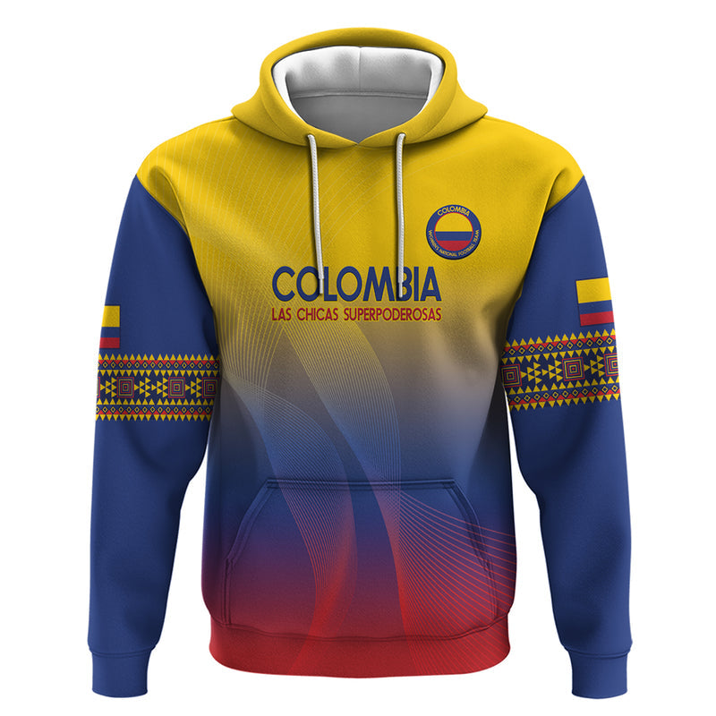 Custom Colombia Football Summer 2024 Las Chicas Superpoderosas Hoodie