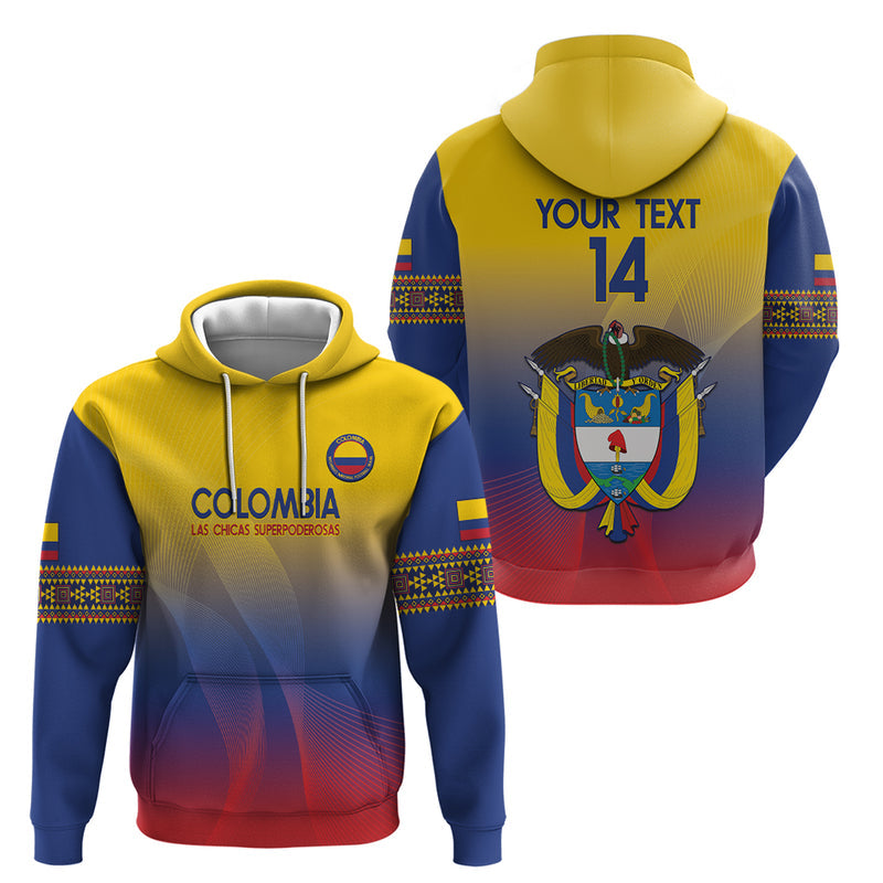 Custom Colombia Football Summer 2024 Las Chicas Superpoderosas Hoodie