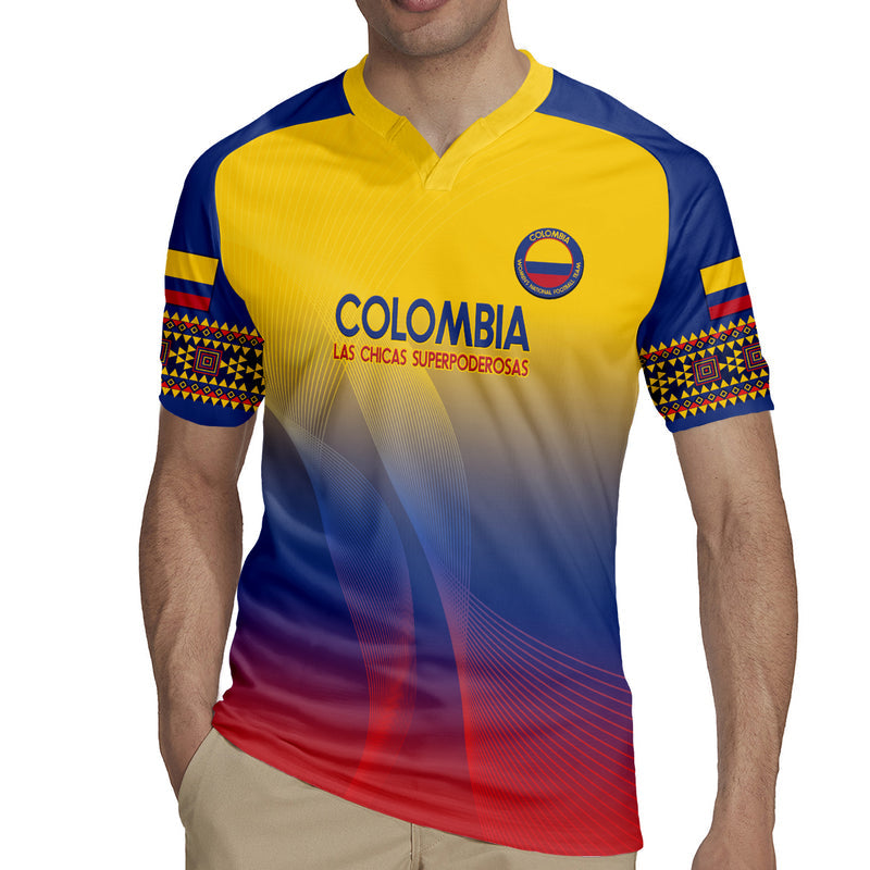 Custom Colombia Football Summer 2024 Las Chicas Superpoderosas Rugby Jersey