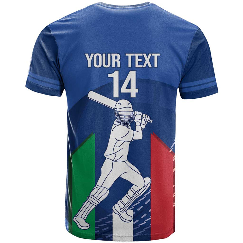 Custom Italy Cricket Go Gli Azzurri T Shirt