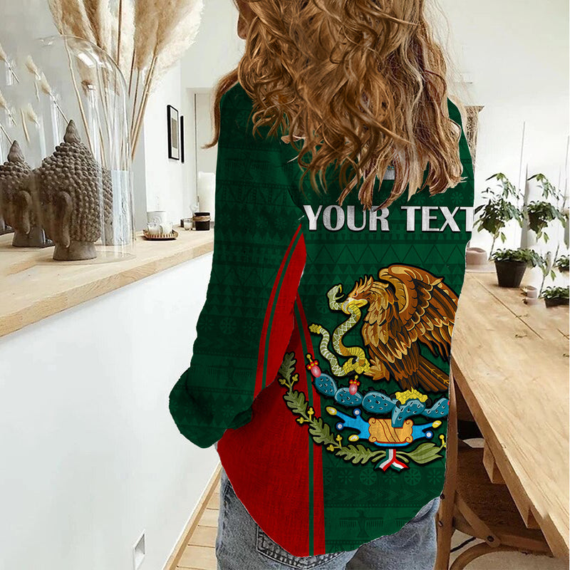 Custom Mexico Independence Day Happy 213th Anniversary Mexican Proud Women Casual Shirt