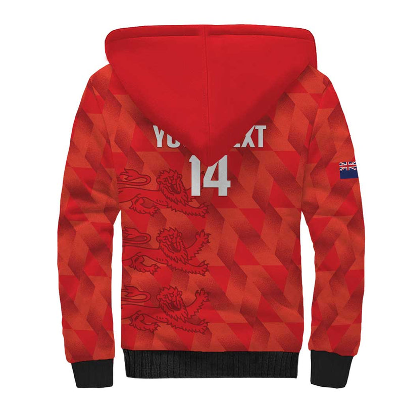 Custom Cayman Islands Football 2025 Go Champions Sherpa Hoodie