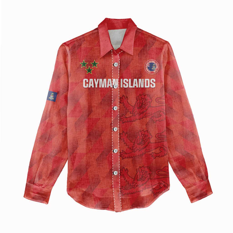 Custom Cayman Islands Football 2025 Go Champions Women Casual Shirt