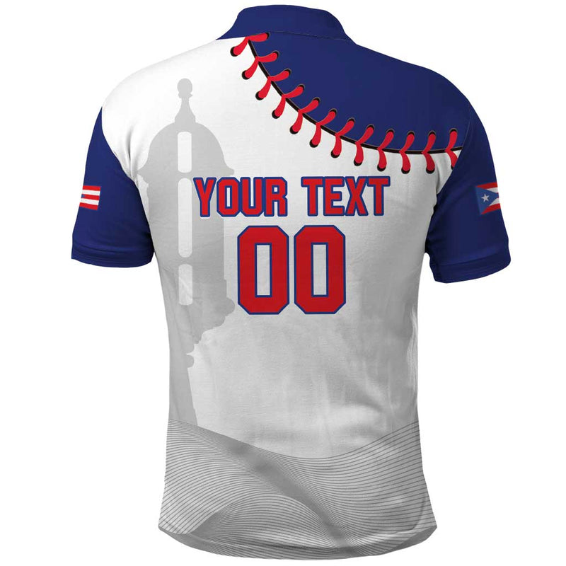 Custom Baseball Puerto Rico Coqui Mascot - Dynamic Style Polo Shirt