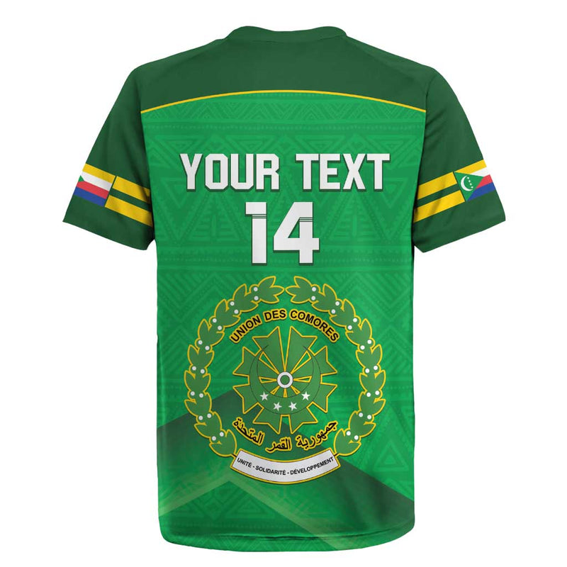 Custom Comoros Football Allez Les Coelacantes Rugby Jersey