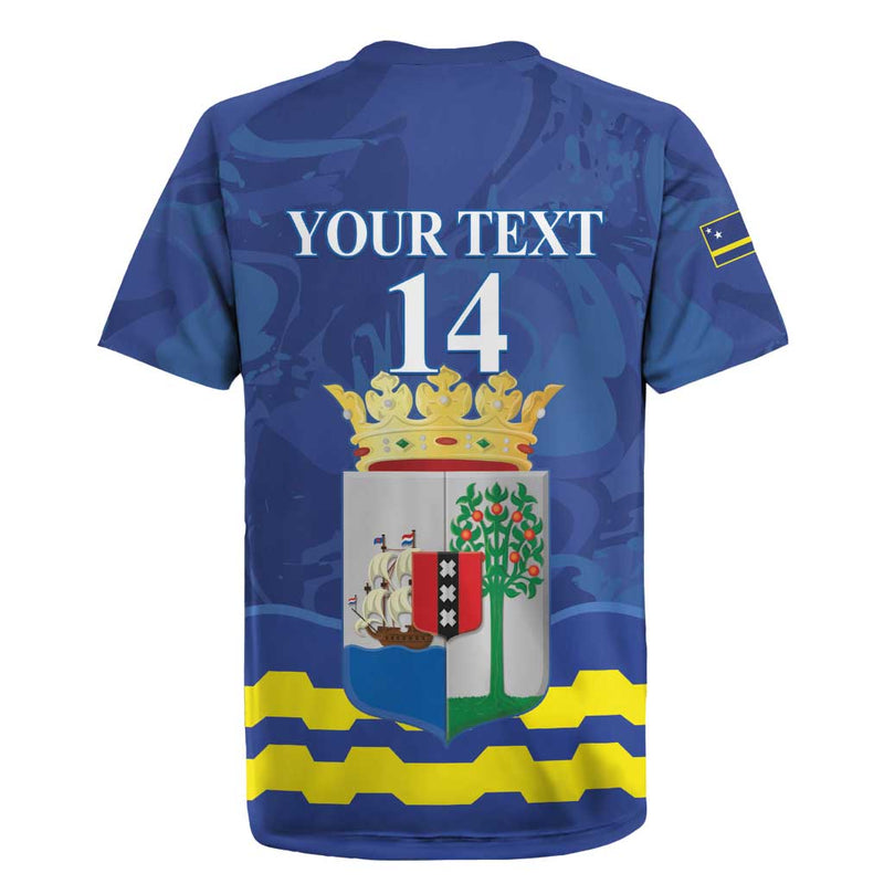 Custom Curacao Football La Familia Azul Rugby Jersey