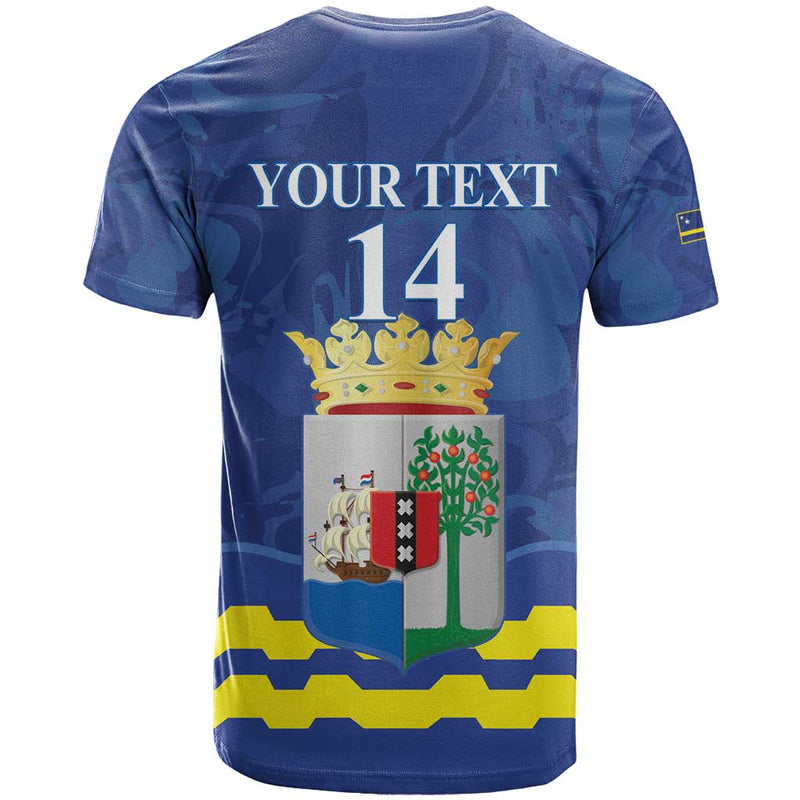 Custom Curacao Football La Familia Azul T Shirt