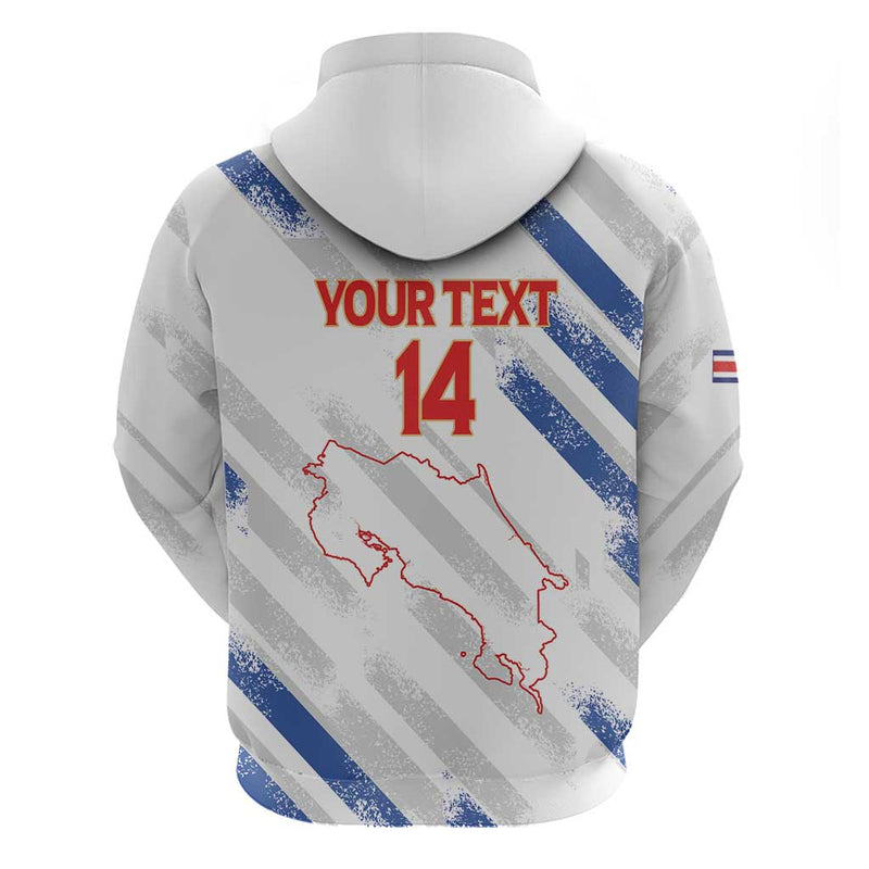 Custom Costa Rica Football Go Champions Los Ticos Hoodie