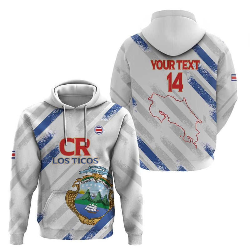 Custom Costa Rica Football Go Champions Los Ticos Hoodie