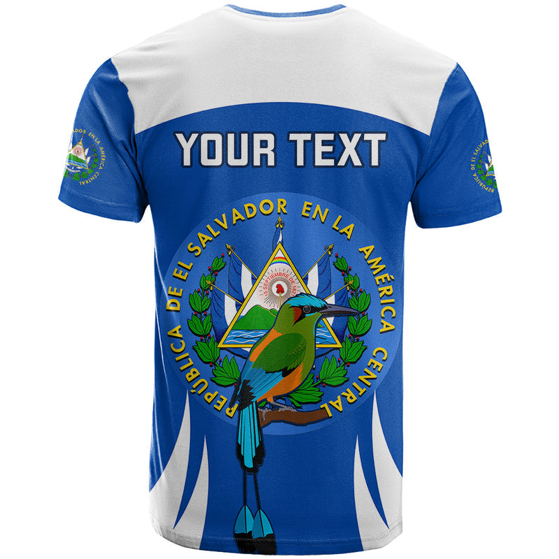 Custom El Salvador Independence Day Torogoz With Coat Of Arms Proud T Shirt