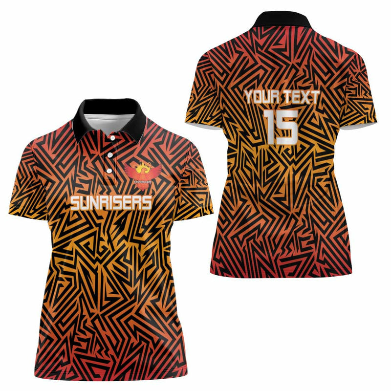 Custom South Africa Eastern Cape Cricket Go Sunrisers Women Polo Shirt