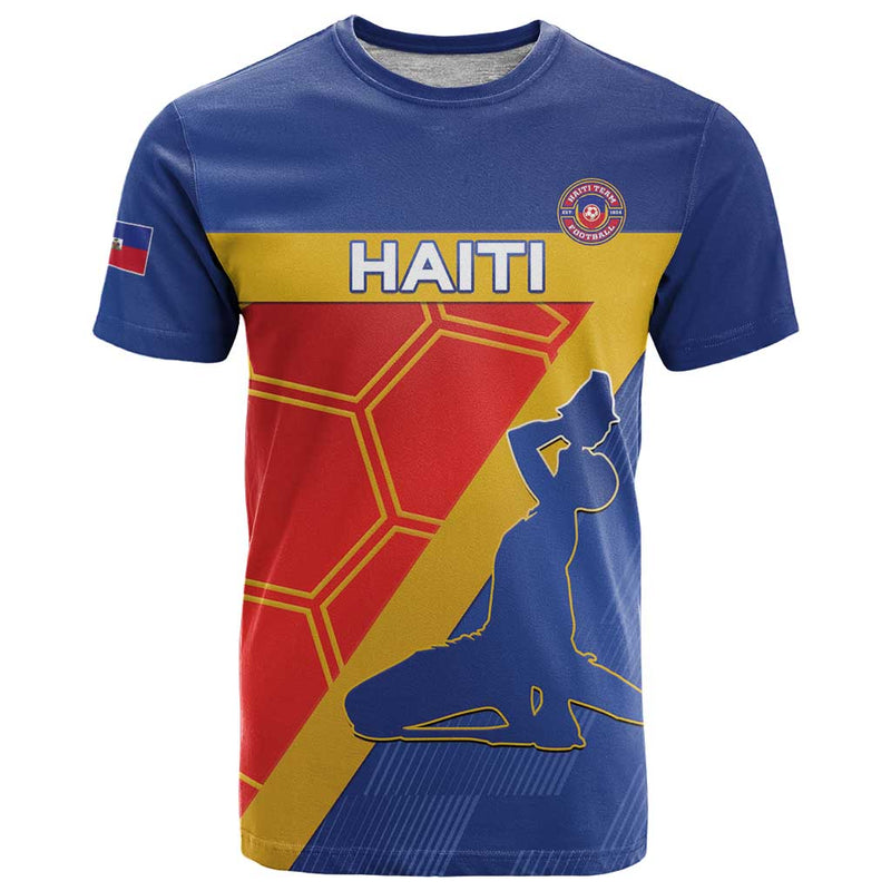 Custom Haiti Football Neg Marron Go Ayiti T Shirt