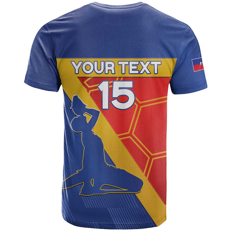 Custom Haiti Football Neg Marron Go Ayiti T Shirt