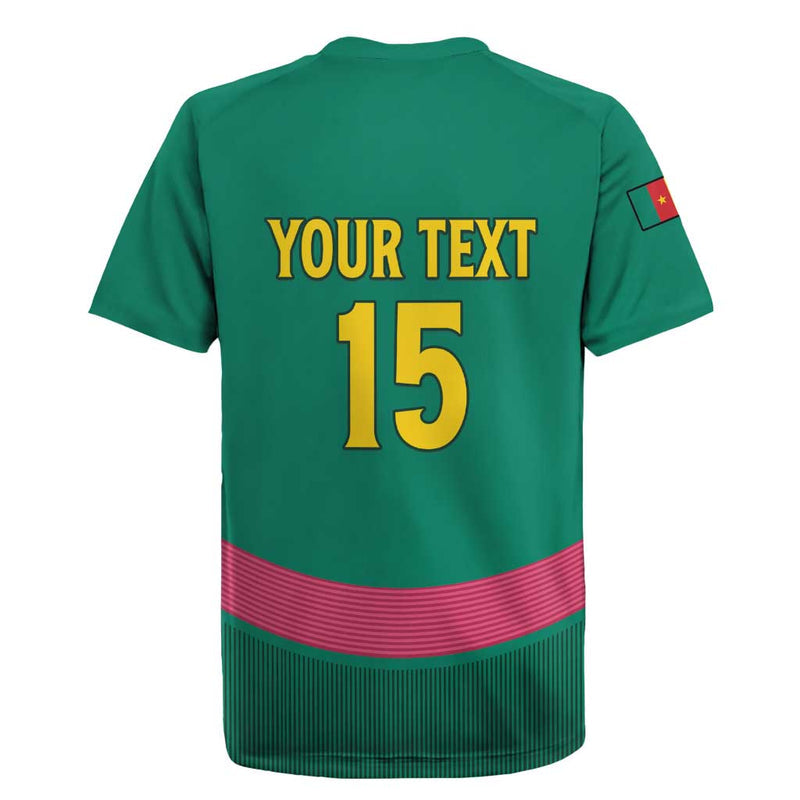 Custom Cameroon Football Waka Waka - This Time For Africa Rugby Jersey