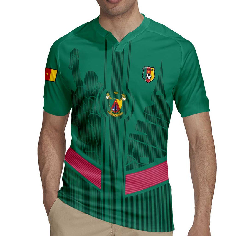 Custom Cameroon Football Waka Waka - This Time For Africa Rugby Jersey