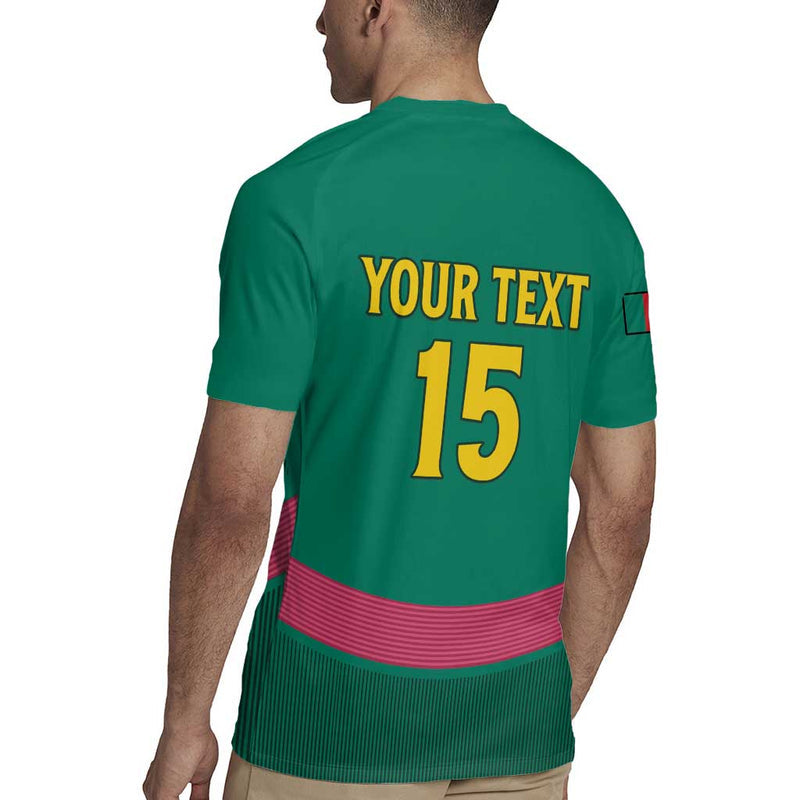 Custom Cameroon Football Waka Waka - This Time For Africa Rugby Jersey