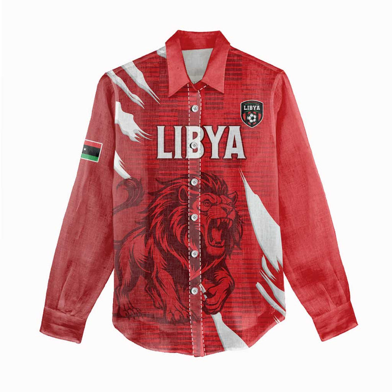Custom Libya Football Forza Libya Women Casual Shirt