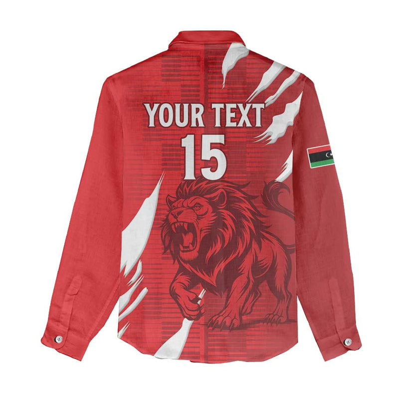 Custom Libya Football Forza Libya Women Casual Shirt
