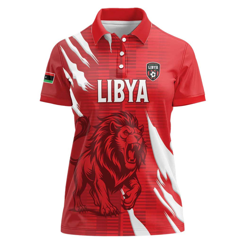 Custom Libya Football Forza Libya Women Polo Shirt