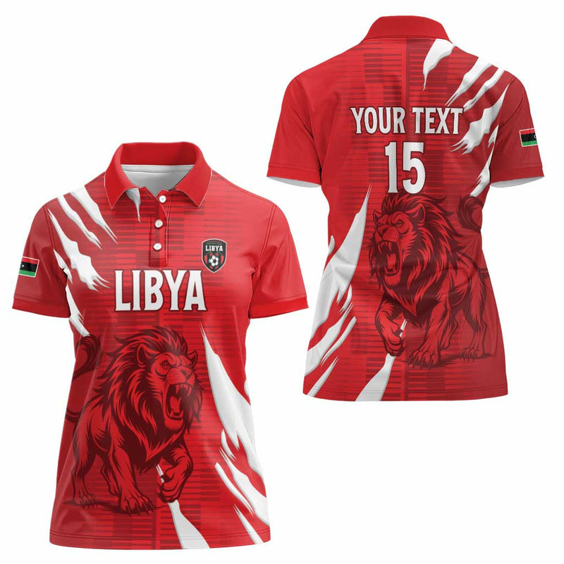 Custom Libya Football Forza Libya Women Polo Shirt