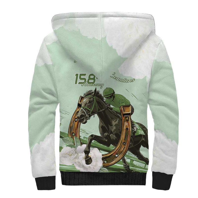 158th Anniversary Belmont Horse Racing Run for the Carnations Sherpa Hoodie