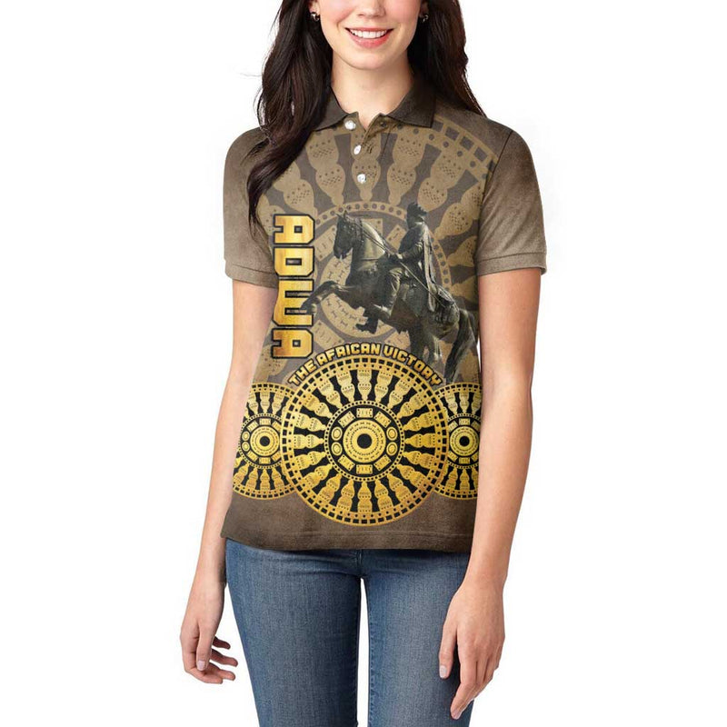Adwa Victory of Ethiopia African Victory In The Age Of Empire Women Polo Shirt