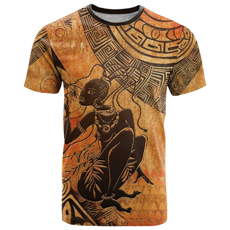 African Women She Is Rooted In The Earth and Rising Like The Sun T Shirt