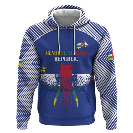 Custom Central African Republic Football Hoodie Go Champions