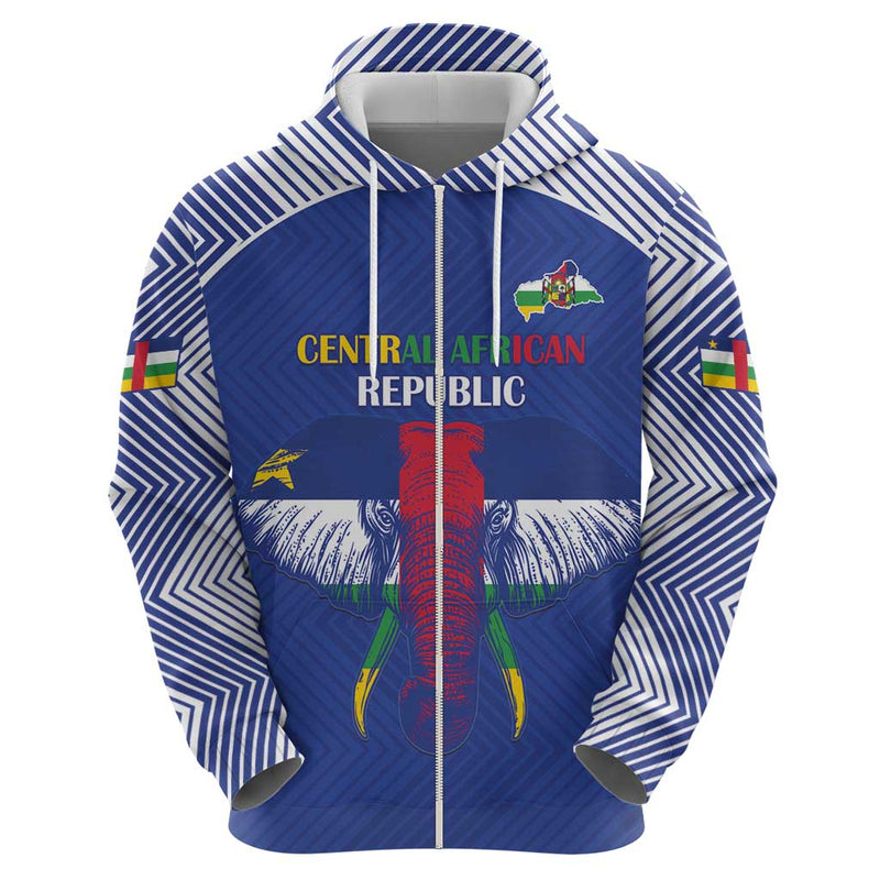 Custom Central African Republic Football Hoodie Go Champions