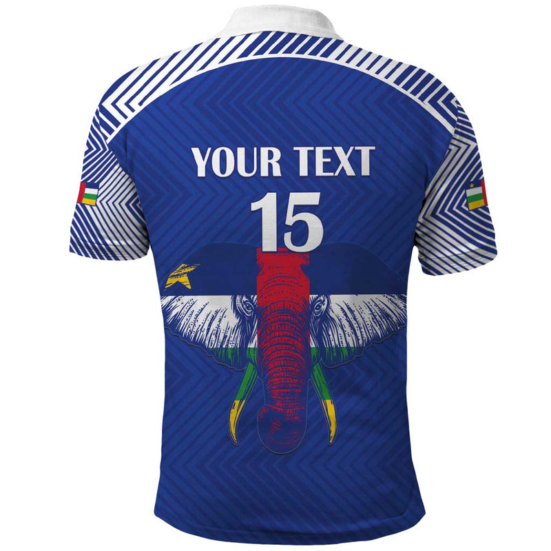 Custom Central African Republic Football Polo Shirt Go Champions