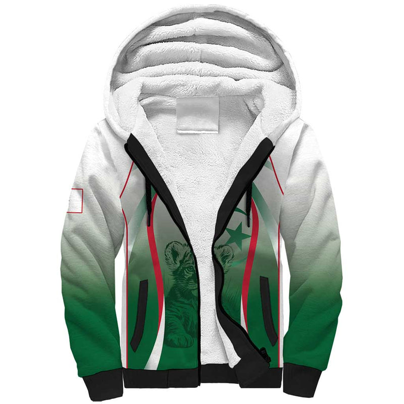 Algeria Rugby Custom Go Lion Cubs Sherpa Hoodie