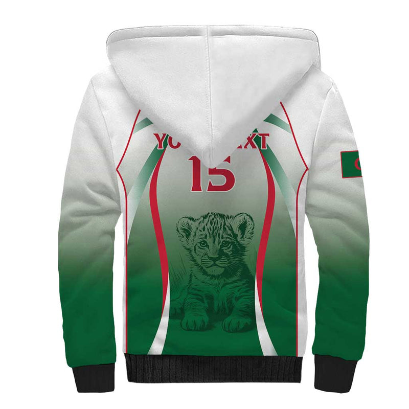 Algeria Rugby Custom Go Lion Cubs Sherpa Hoodie