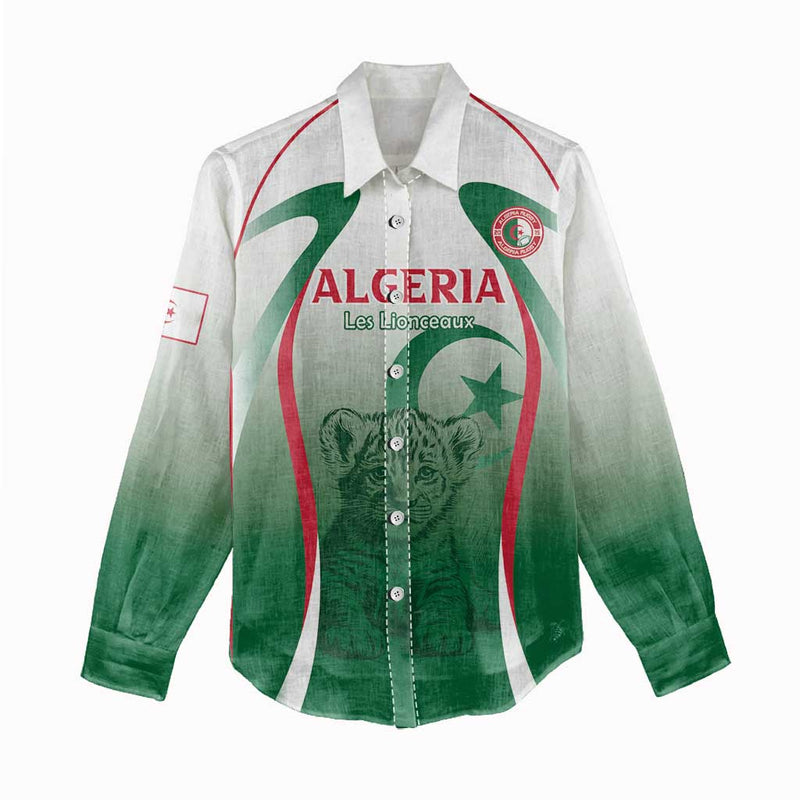 Algeria Rugby Custom Go Lion Cubs Women Casual Shirt