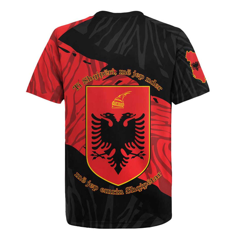 Albania Independence Day Albanian Eagle - Grunge Style Rugby Jersey