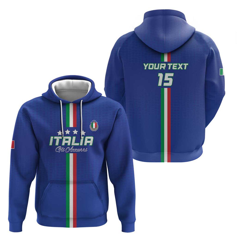 Custom Italy Football Come On Gli Azzurri Hoodie