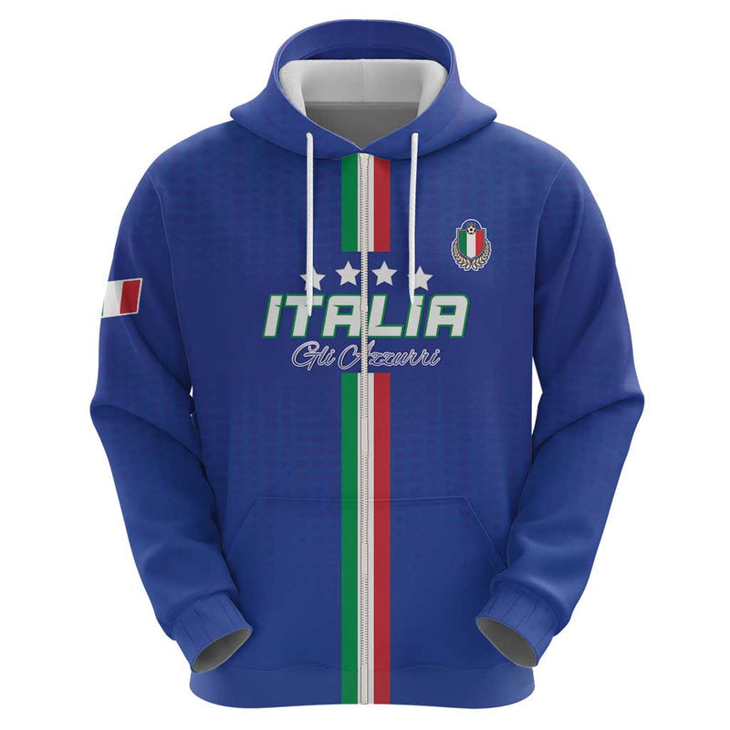 Custom Italy Football Come On Gli Azzurri Hoodie
