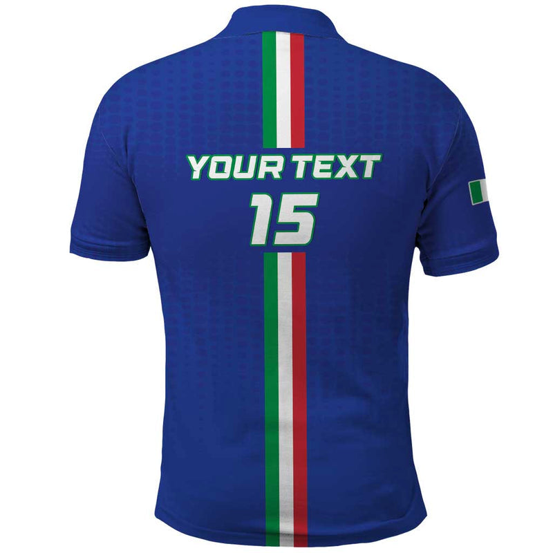 Custom Italy Football Come On Gli Azzurri Polo Shirt