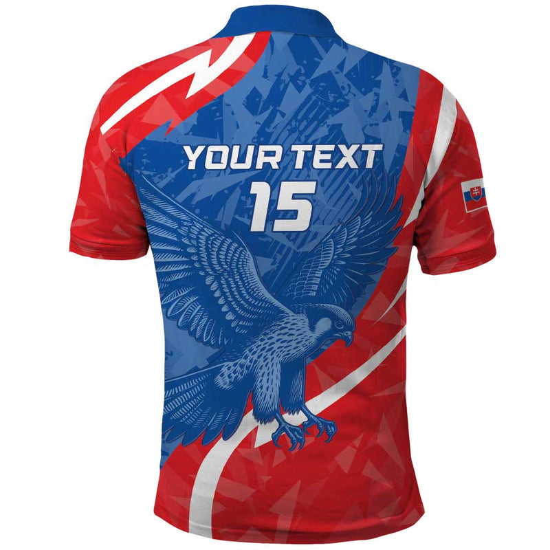 Custom Slovakia Football Come On Sokoli Polo Shirt