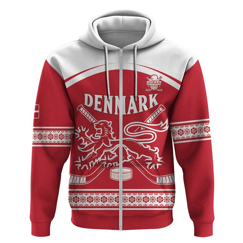 Custom Denmark Hockey Come On Danish Lions Hoodie