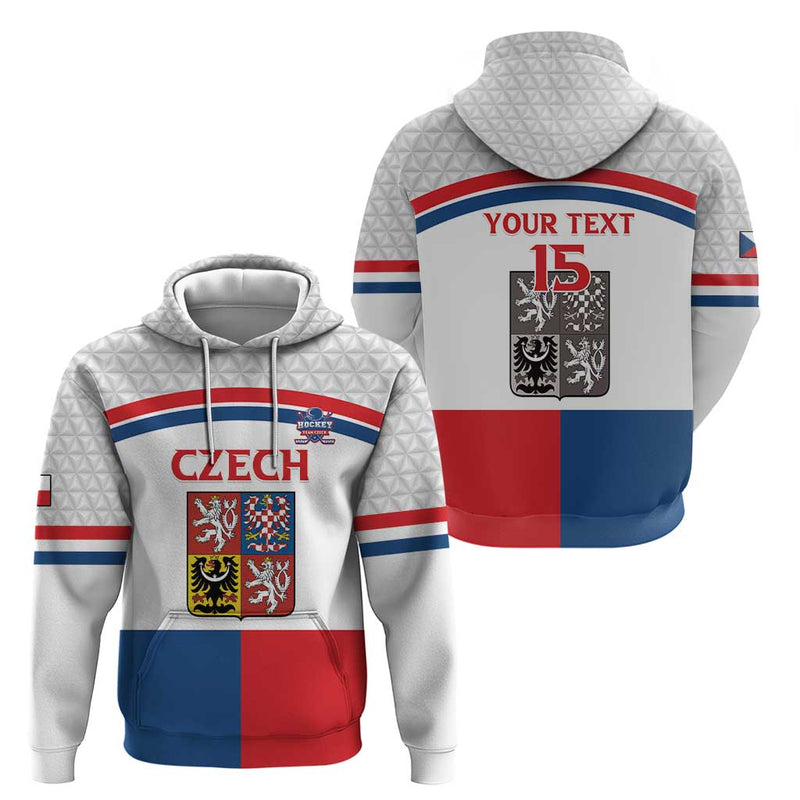 Custom Czech Hockey Go Cesko Hoodie