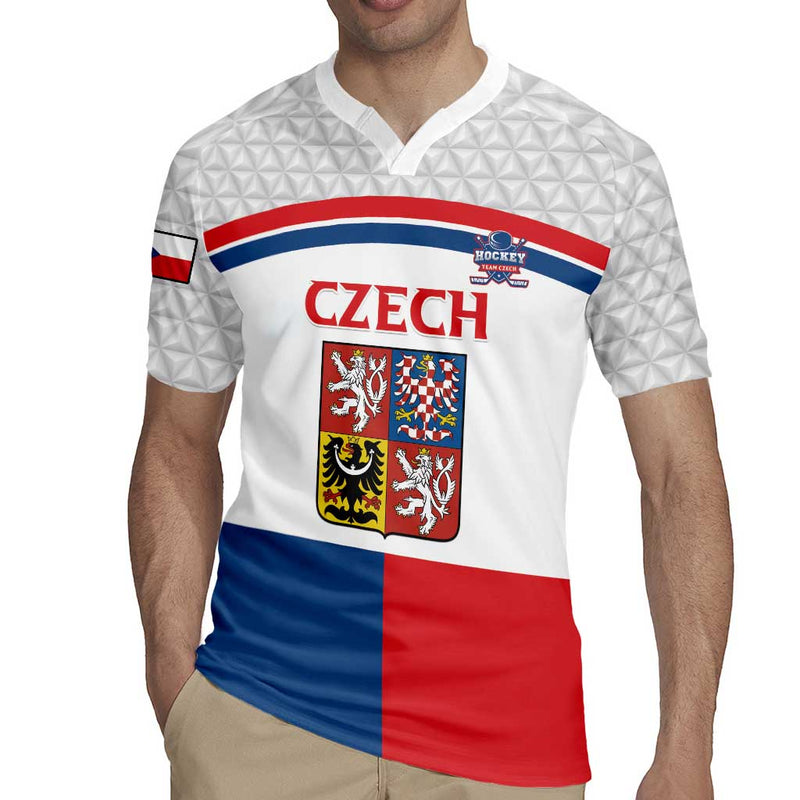 Custom Czech Hockey Go Cesko Rugby Jersey