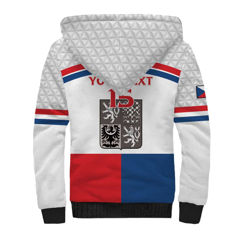 Custom Czech Hockey Go Cesko Sherpa Hoodie
