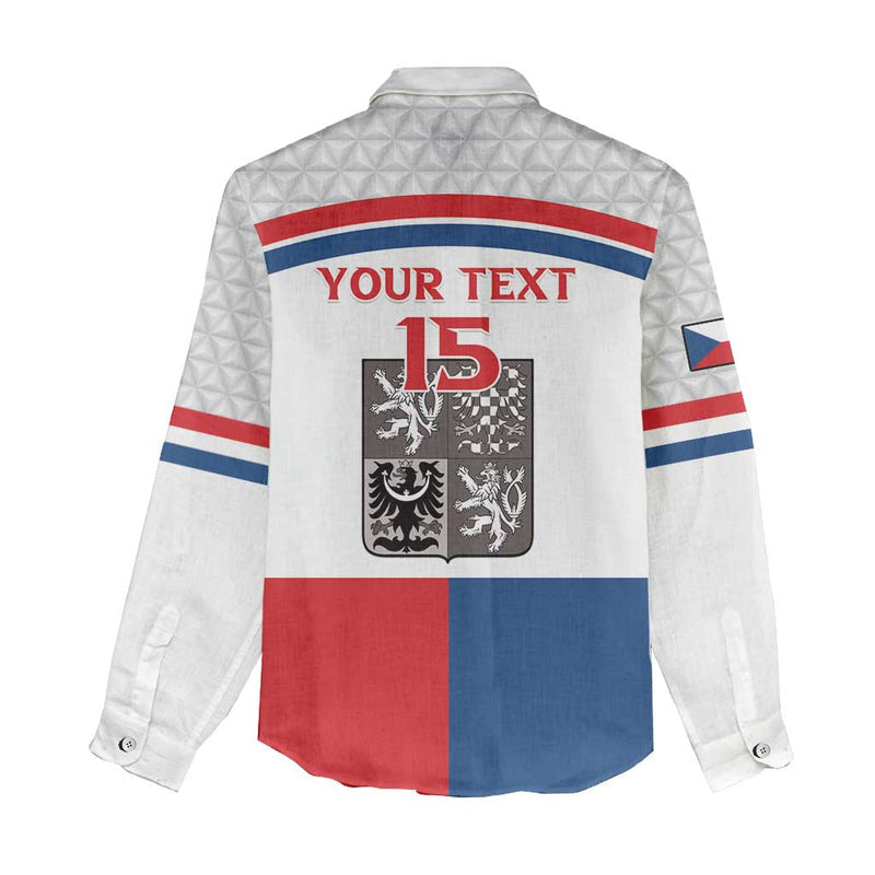 Custom Czech Hockey Go Cesko Women Casual Shirt