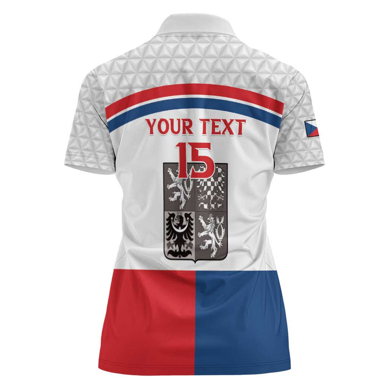 Custom Czech Hockey Go Cesko Women Polo Shirt