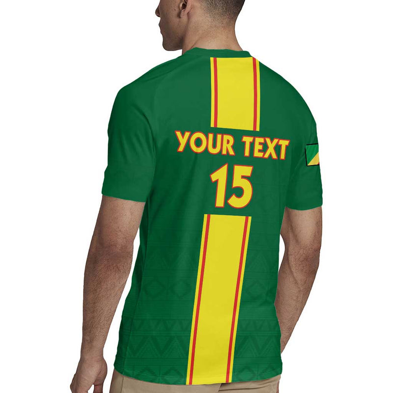 Custom Congo Brazzaville Football Go Ba Diabulu Ya Mbwaki Green Color Rugby Jersey