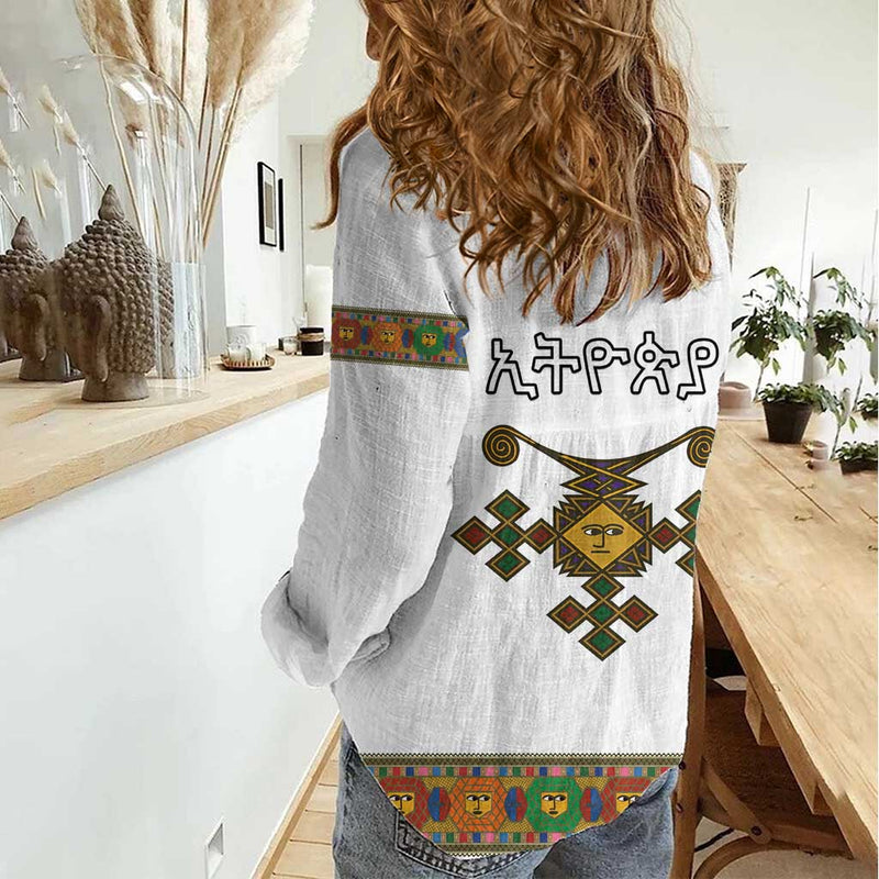 Ethiopia Saba Kemis Habesha Style Women Casual Shirt