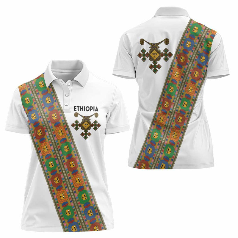 Ethiopia Saba Kemis Sash Style Women Polo Shirt