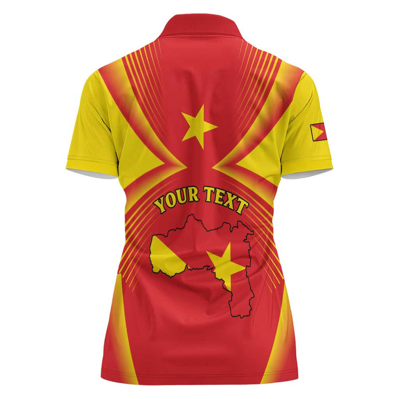 Ethiopia Tigray Region Coat Of Arms With Map Women Polo Shirt
