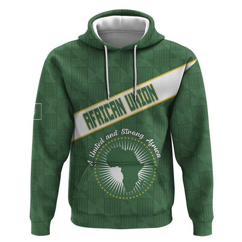 African Union Day Hoodie Emblem With Kente Pattern