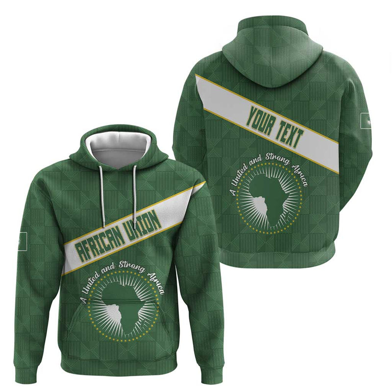 African Union Day Hoodie Emblem With Kente Pattern